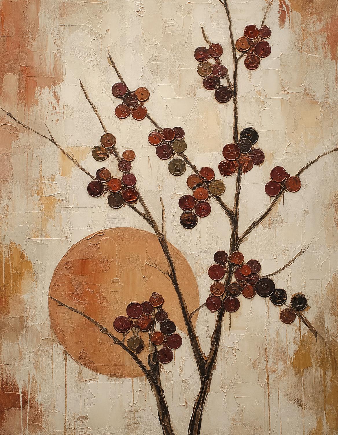 Cherries in Shade, Oil on canvas