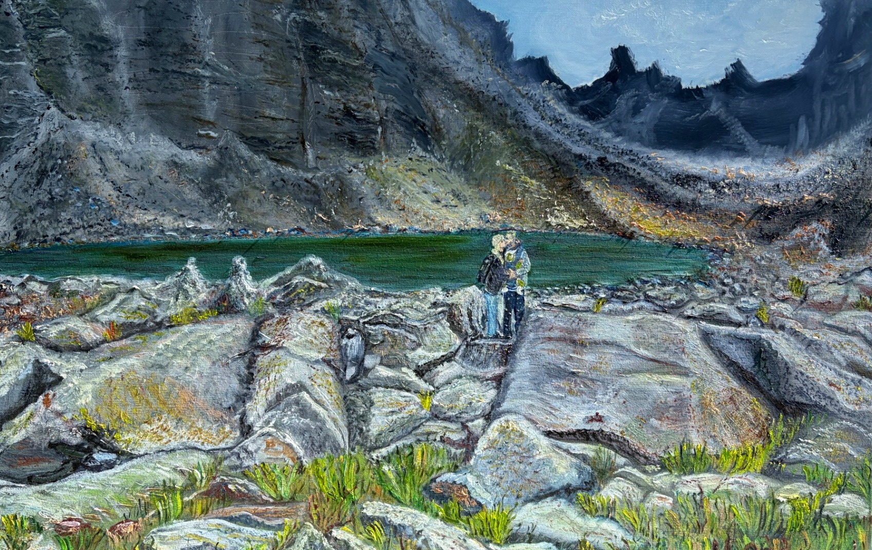 Two at the Glacial Lake