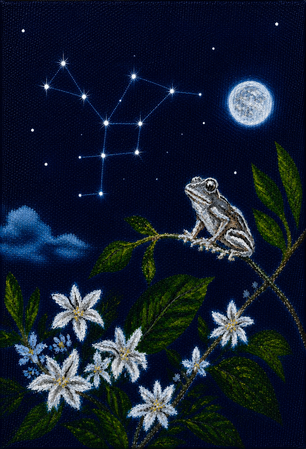 Night Blossom — cover painting for Lovoprof