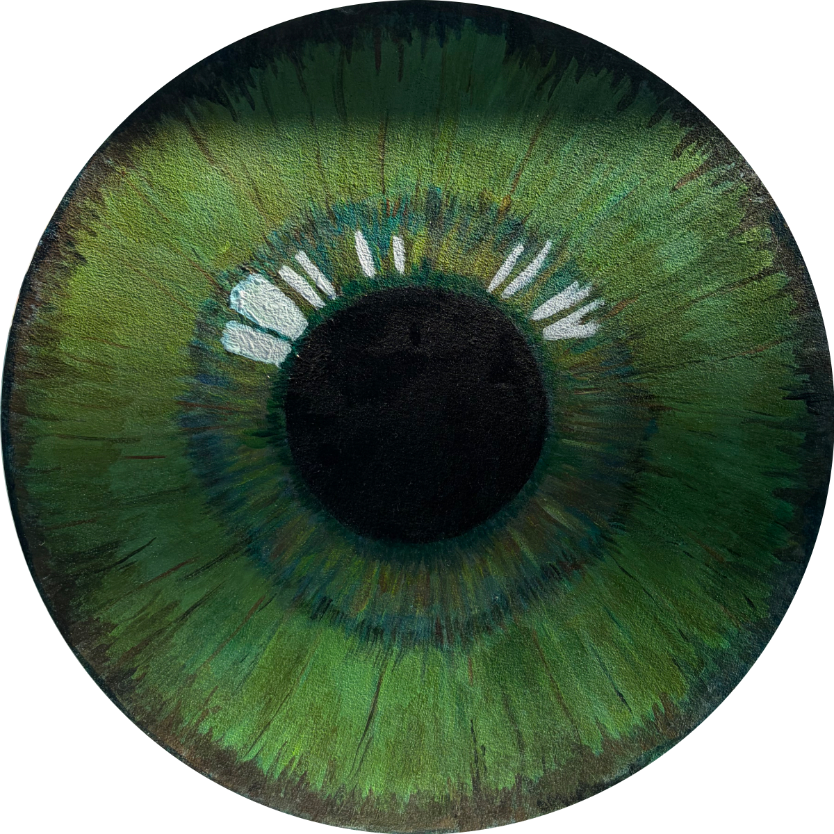 Iris IV — Green (Oil)